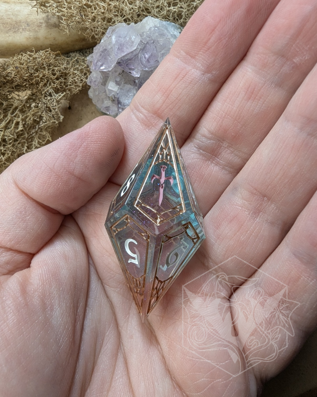 Trans Flag Oversized Gothic d10