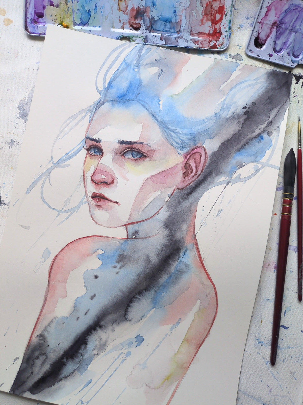 Watercolour Character Portrait