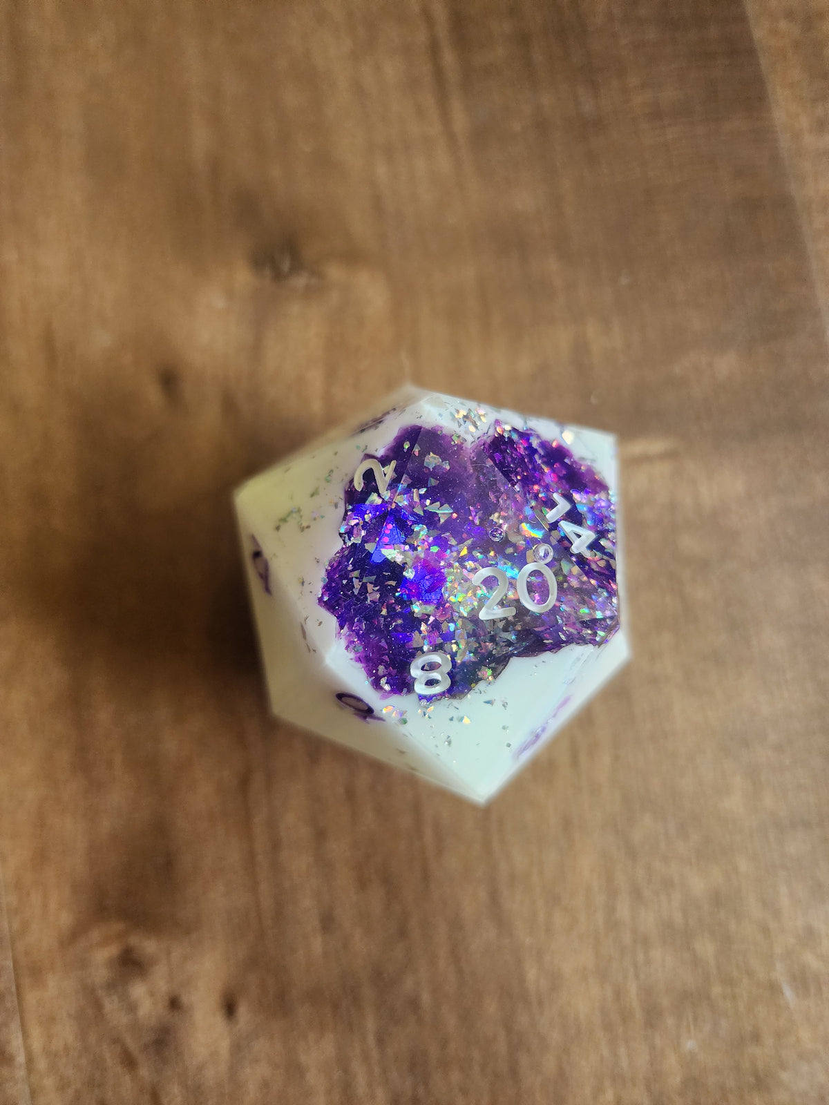 Amethyst Geode - 30mm Chonk D20