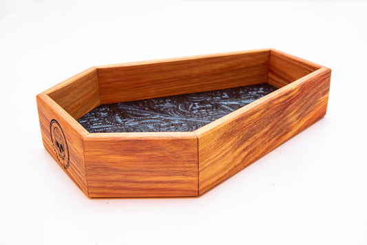 Canary Wood - Coffin Dice Tray