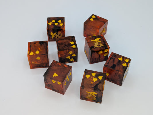 Flame Step - 8d6 Dice Set
