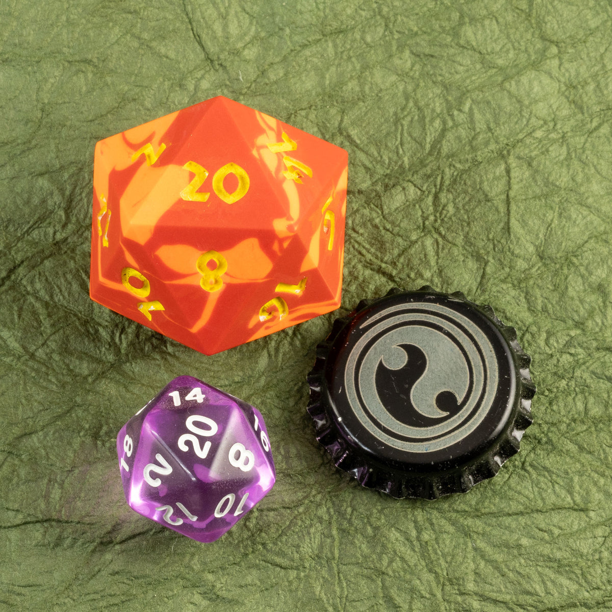 Ireball - 42mm Jesmonite Chonk D20