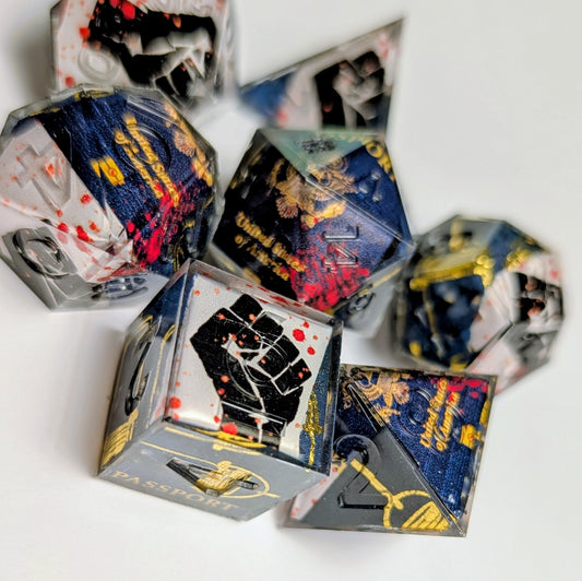 Resistance in Blood - 7-Piece Dice Set
