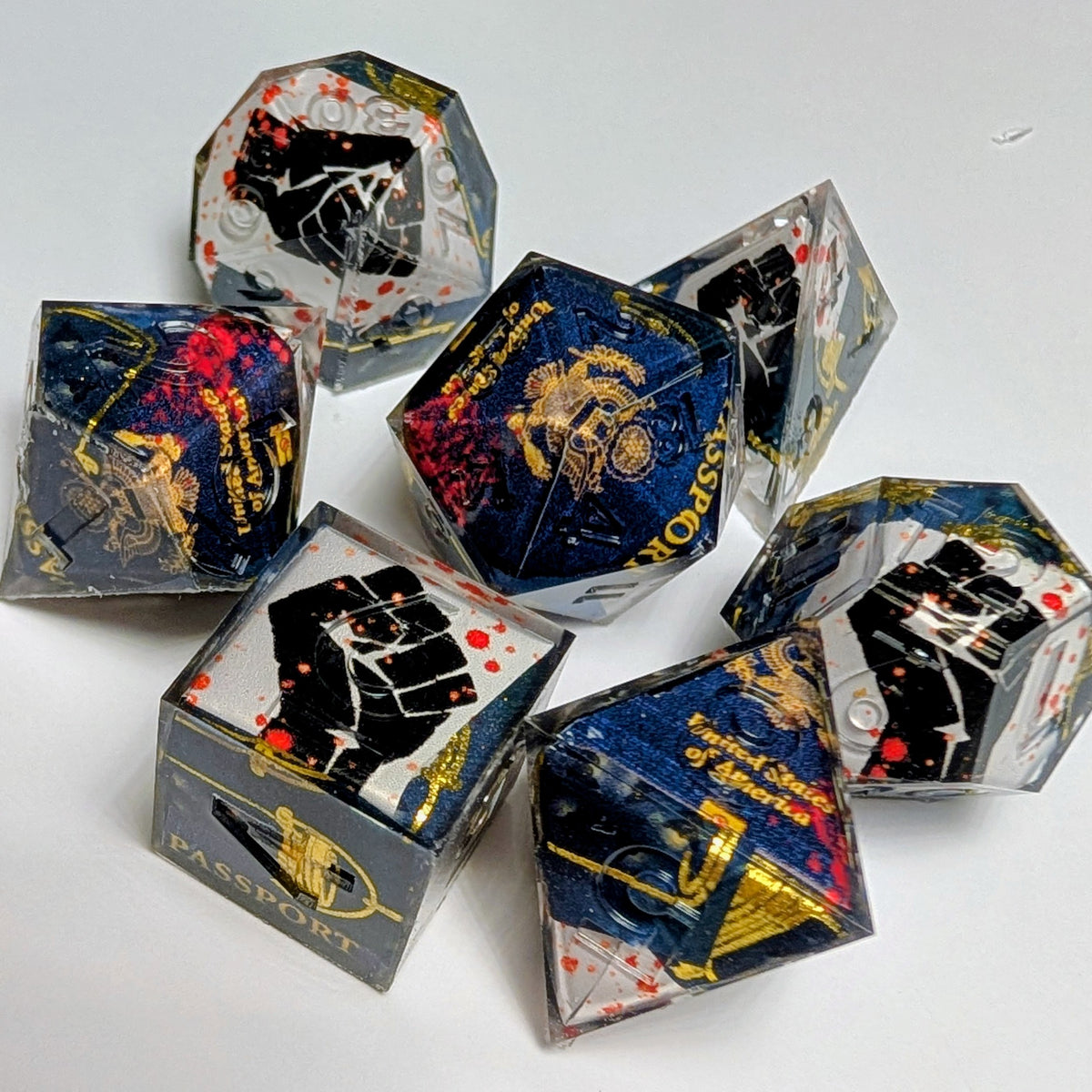 Resistance in Blood - 7-Piece Dice Set