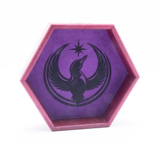 Purpleheart Rebel Loon Hex Rolling Tray