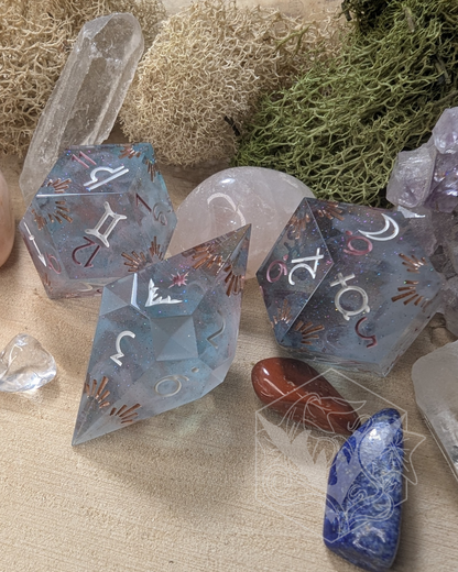 Transcendant - Set of 3d12 Astrology Dice