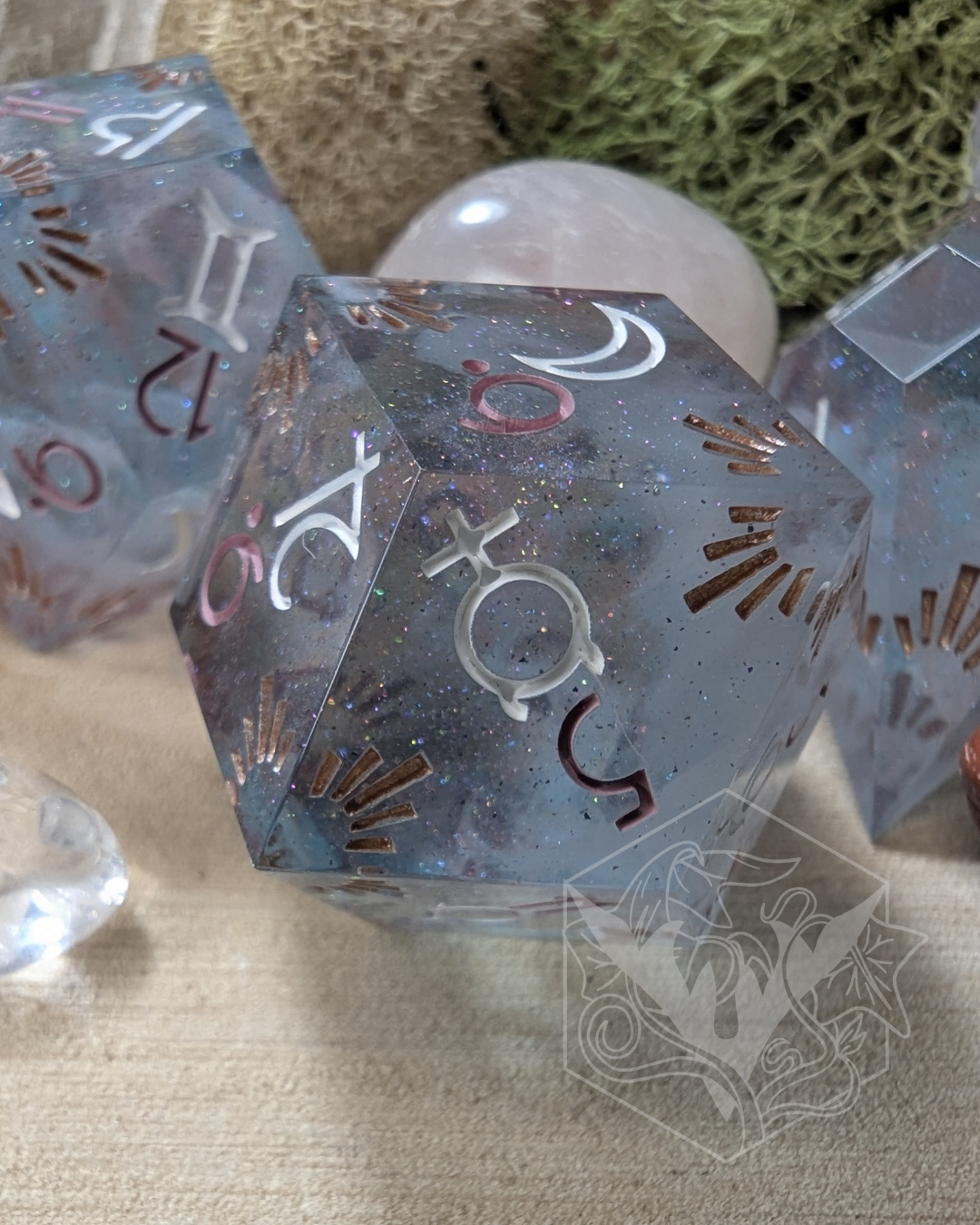 Transcendant - Set of 3d12 Astrology Dice