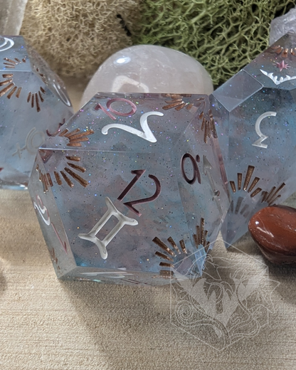 Transcendant - Set of 3d12 Astrology Dice