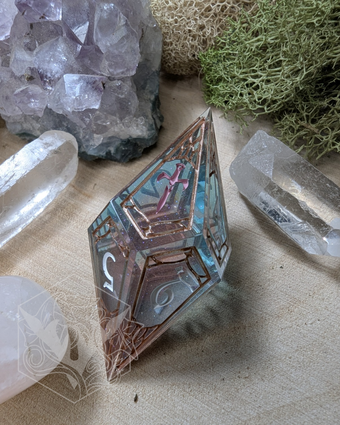 Trans Flag Oversized Gothic d10