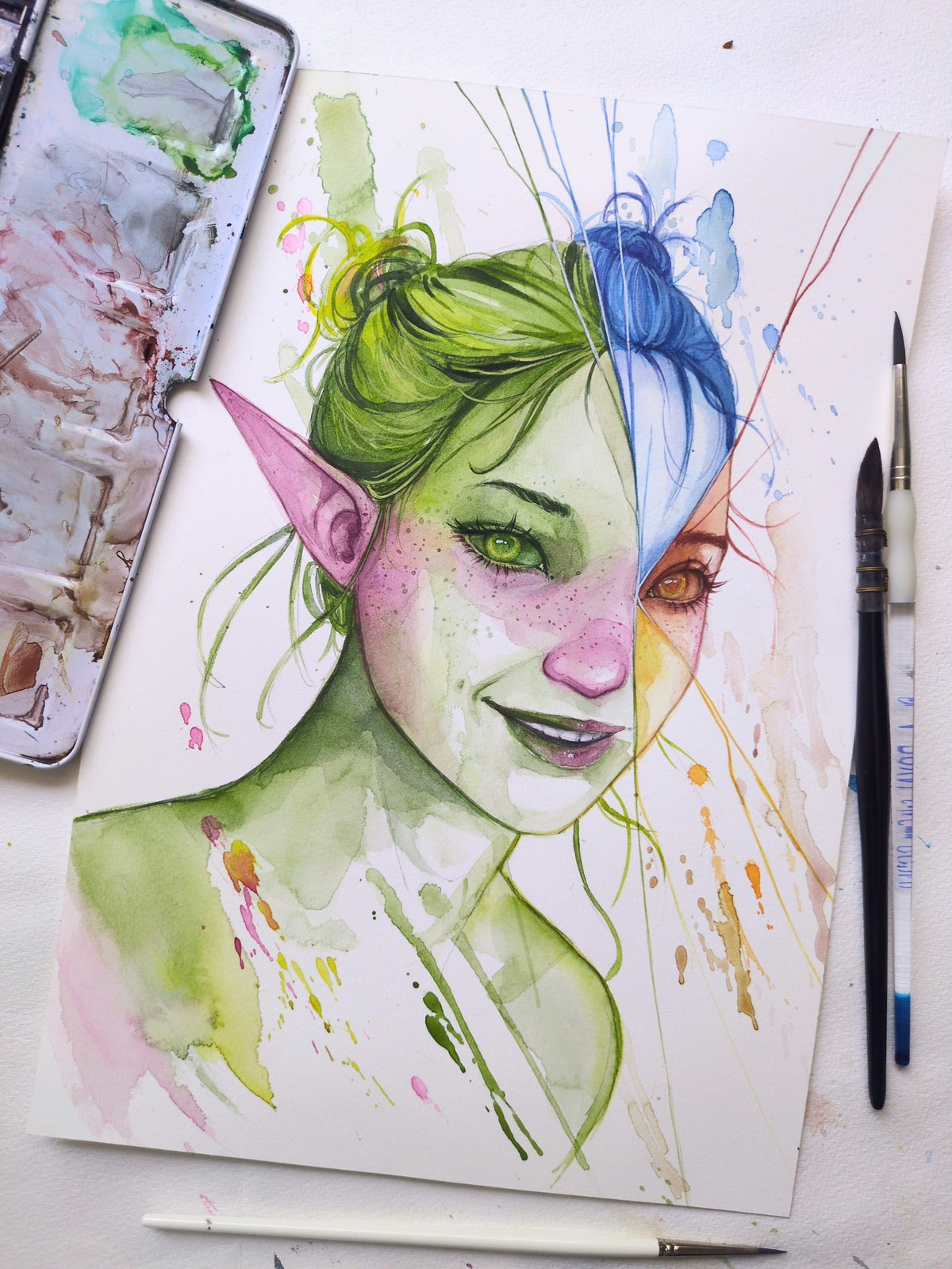Watercolour Character Portrait