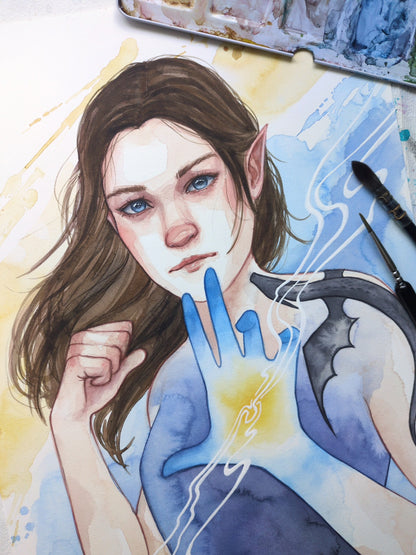 Watercolour Character Portrait