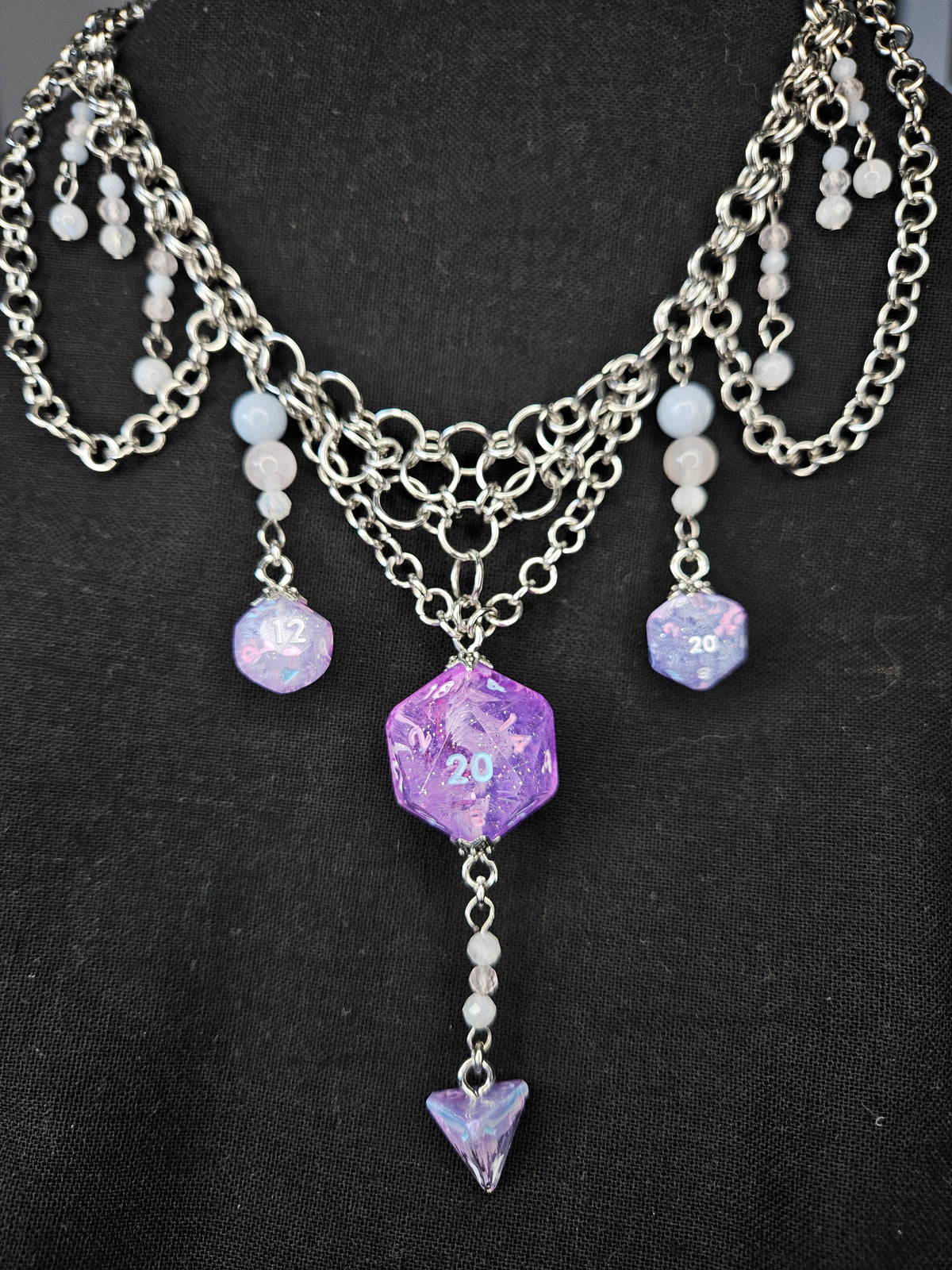 Lucida Veritas - Chainmaille and Dice Choker