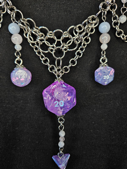 Lucida Veritas - Chainmaille and Dice Choker