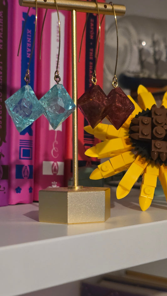 Fire Beats Ice - Dice Earrings Set