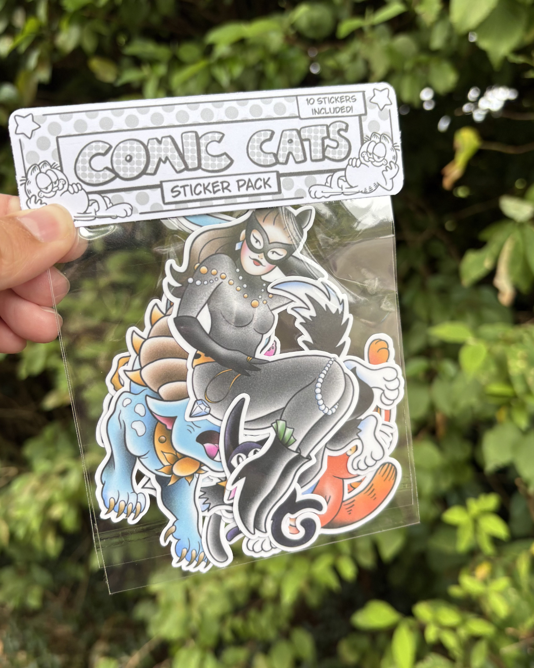 Comic Cats Sticker Pack