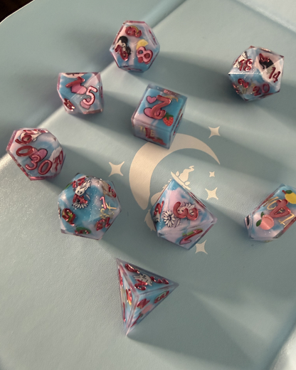Flippin' a Ghost - 9-Piece Dice Set