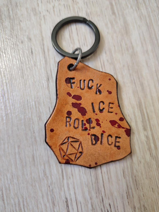 Shards of Hope - Leather Keychain (Listing 1)