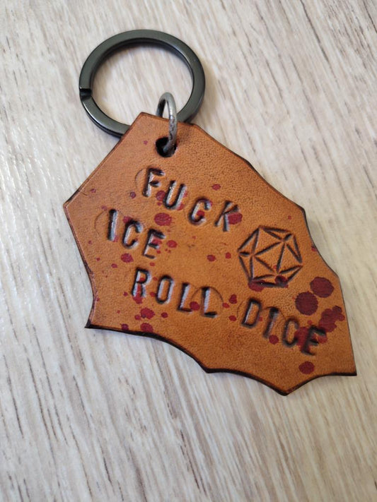 Shards of Hope - Leather Keychain (Listing 2)