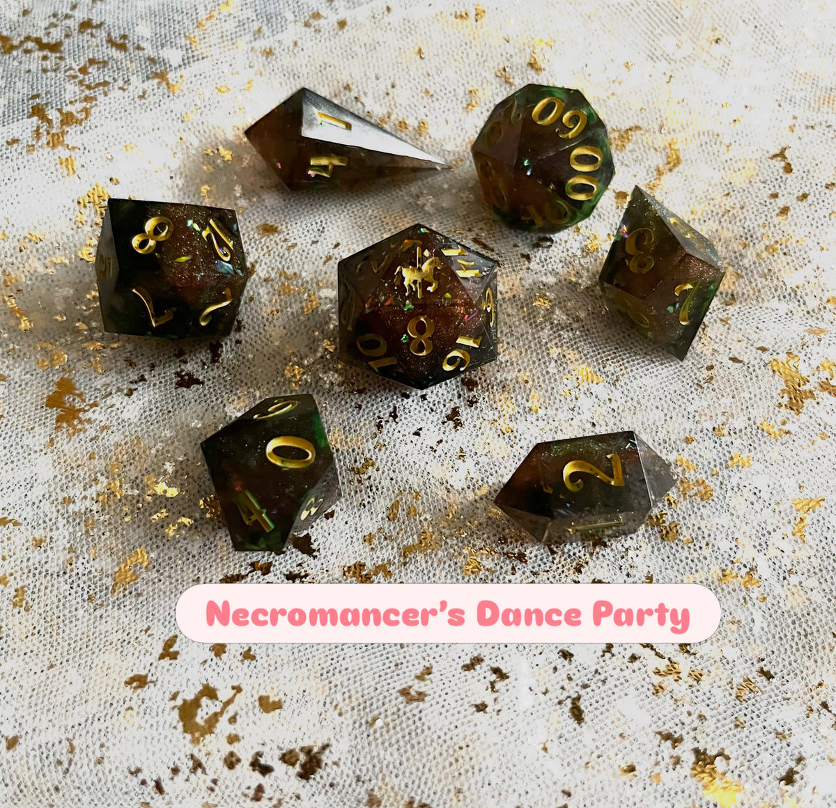 Necromancer's Dance Party - 7-Piece Dice Set