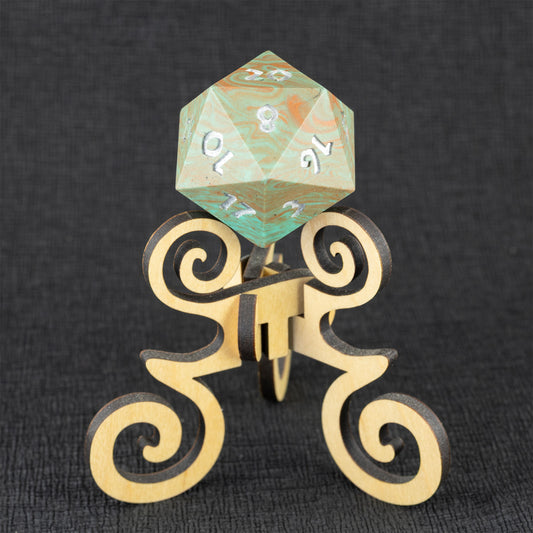 The Arc of History - 42mm Jesmonite Chonk D20