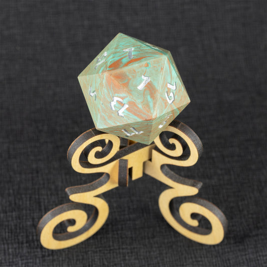 The Arc of History - 42mm Jesmonite Chonk D20