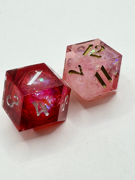 Ares & Aphrodite - 2d12 Daggerheart Dice Set