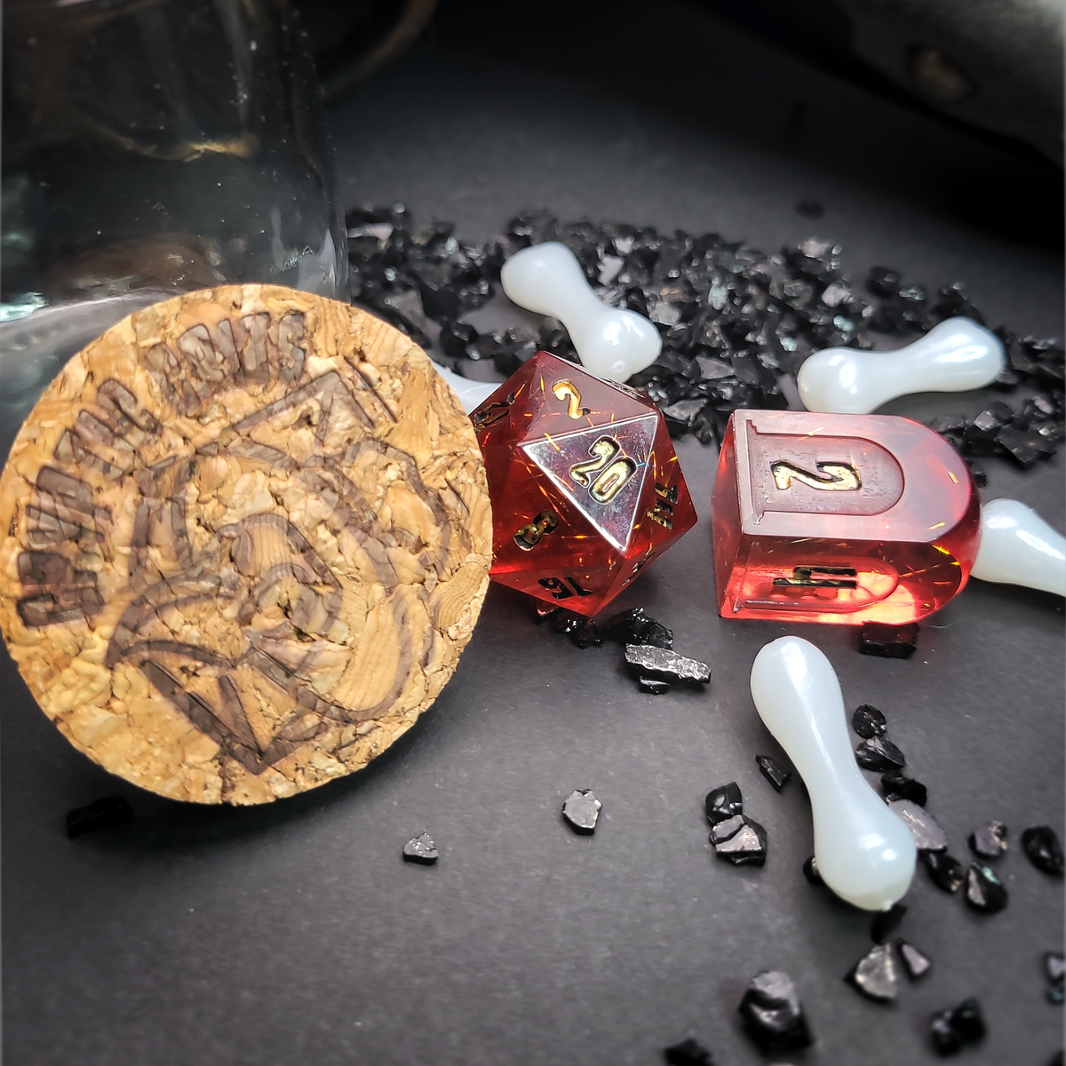 Burning Embers - 7-Piece Dice Set