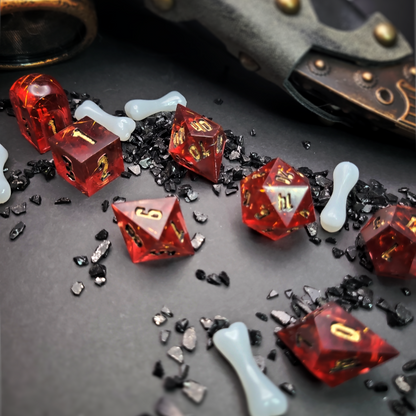 Burning Embers - 7-Piece Dice Set