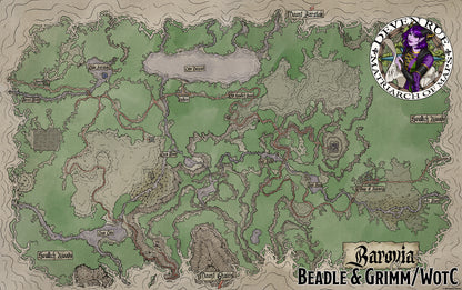 Barovia Map Print by Deven