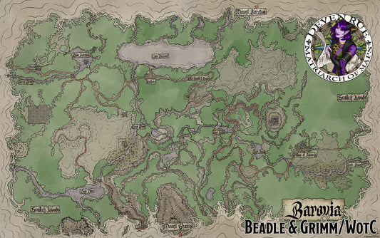 Barovia Map Print by Deven