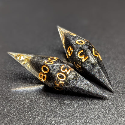 Basalt Throne - Elongated 7-Piece Dice Set