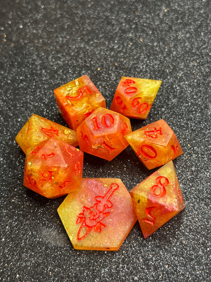 Beacon of Light - 8-Piece Dice Set