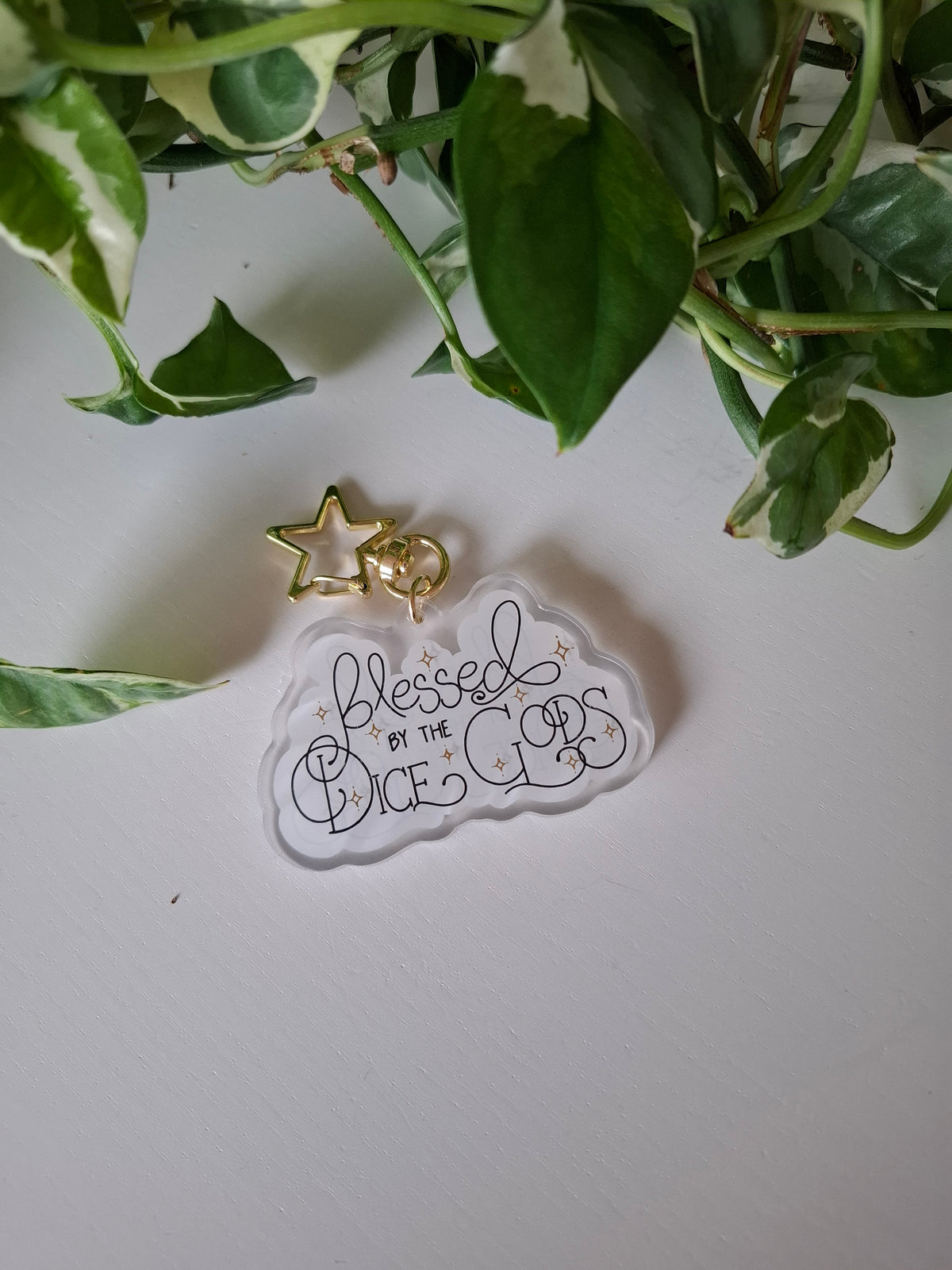 Blessed by the Dice Gods - Acrylic Keychain