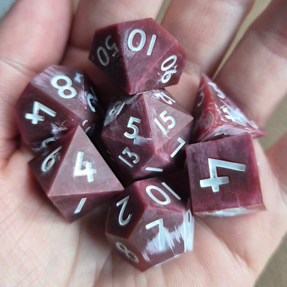 Bloodmoon Swirl - 7-Piece Dice Set