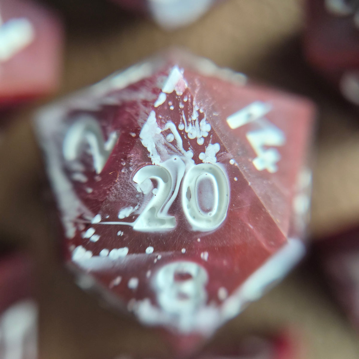 Bloodmoon Swirl - 7-Piece Dice Set