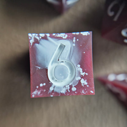 Bloodmoon Swirl - 7-Piece Dice Set