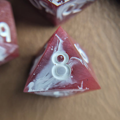 Bloodmoon Swirl - 7-Piece Dice Set