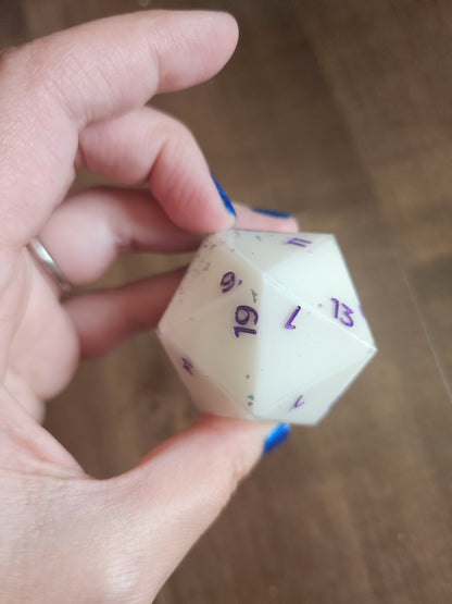 Amethyst Geode - 30mm Chonk D20