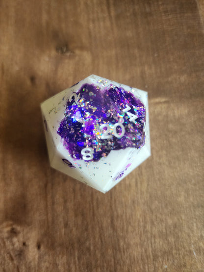 Amethyst Geode - 30mm Chonk D20