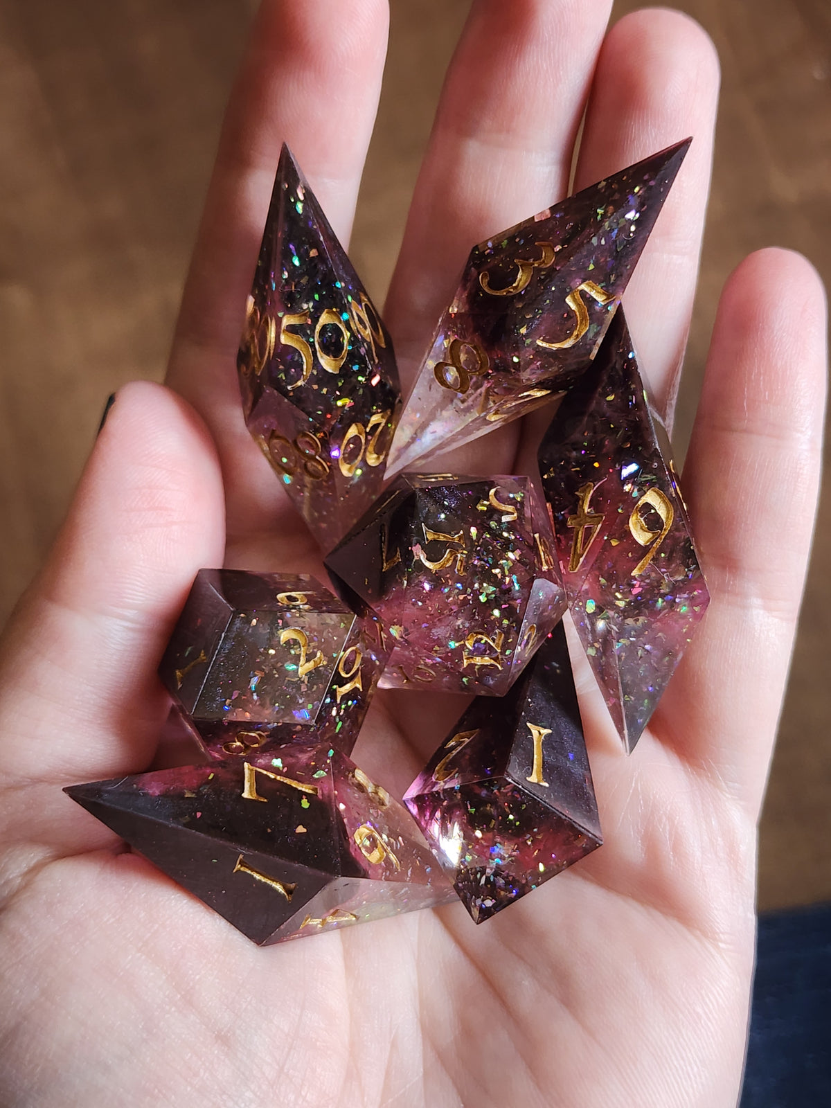 Persephone in a Galaxy - 7-Piece Dice Set