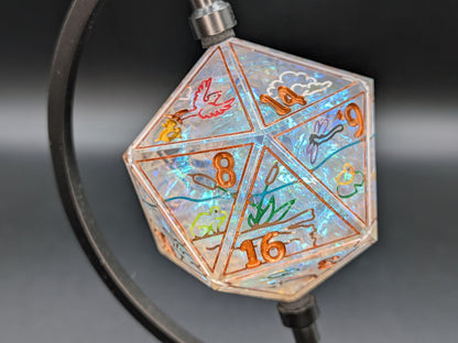 Crystal Pond - 43mm Chonk D20