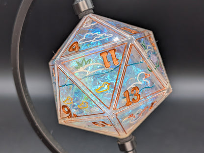 Crystal Pond - 43mm Chonk D20