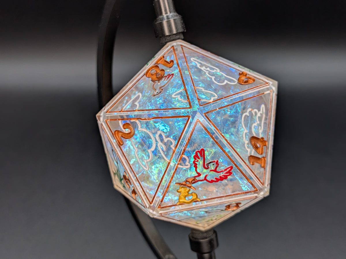 Crystal Pond - 43mm Chonk D20