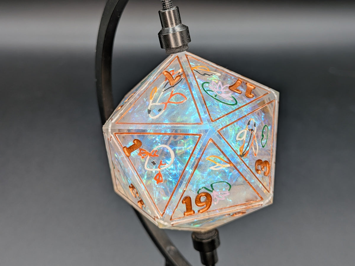 Crystal Pond - 43mm Chonk D20