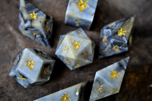 Sovereign Stone - 7-Piece Matte Dice Set