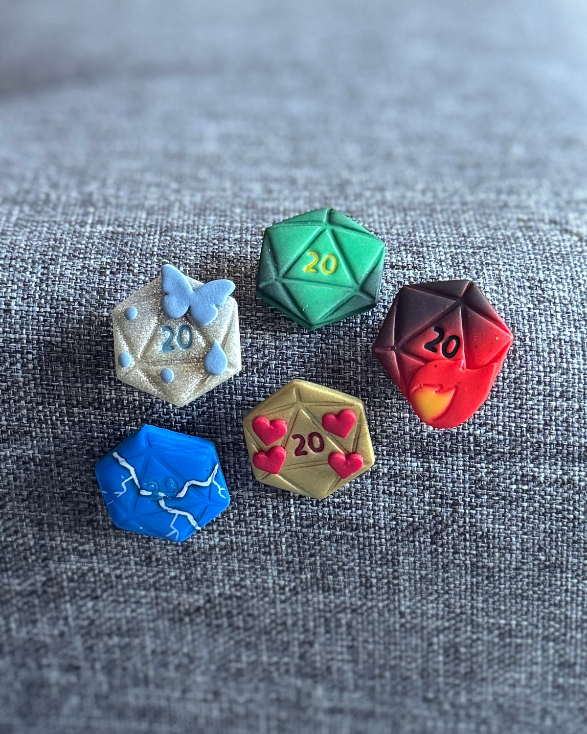 D20 Charm Pin Spell Pack