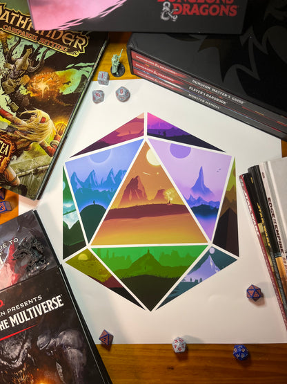 D20 Print - Adventure Everywhere