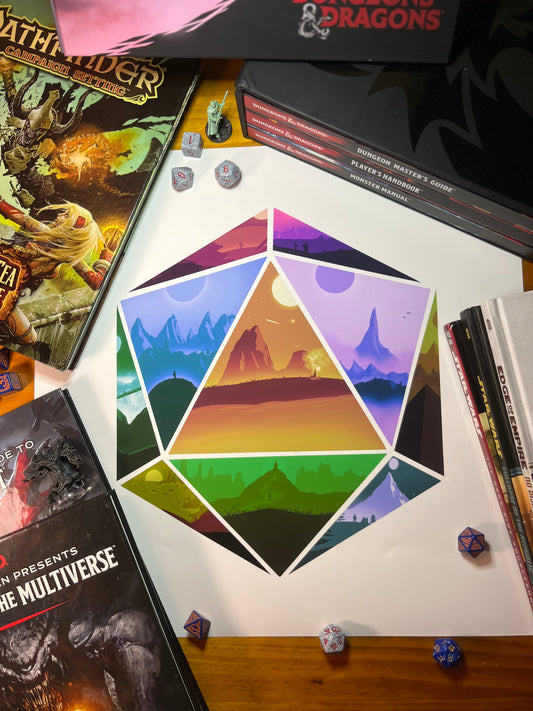 D20 Print - Adventure Everywhere