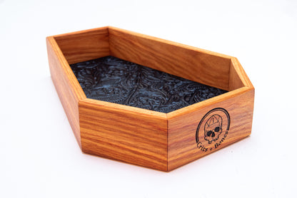 Canary Wood - Coffin Dice Tray