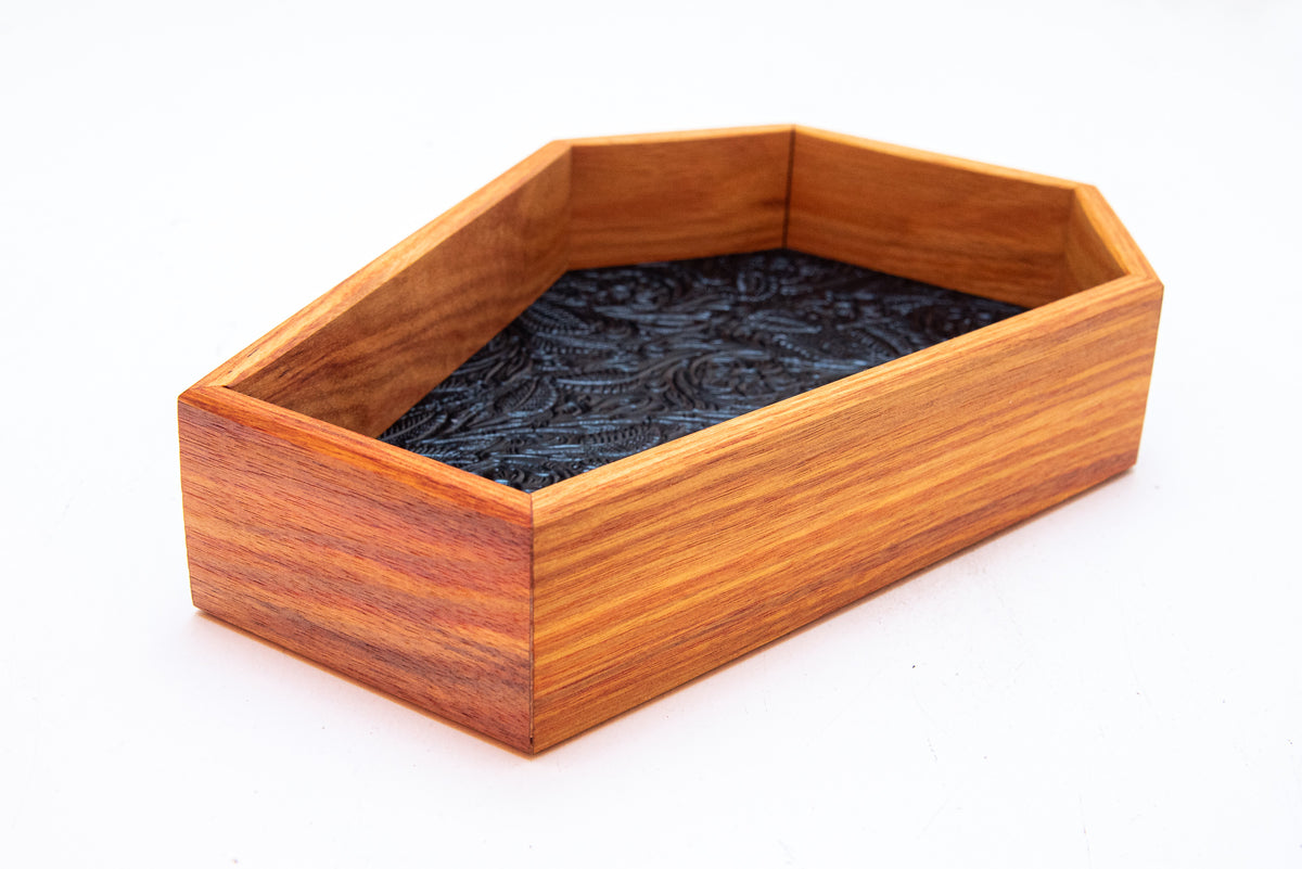 Canary Wood - Coffin Dice Tray